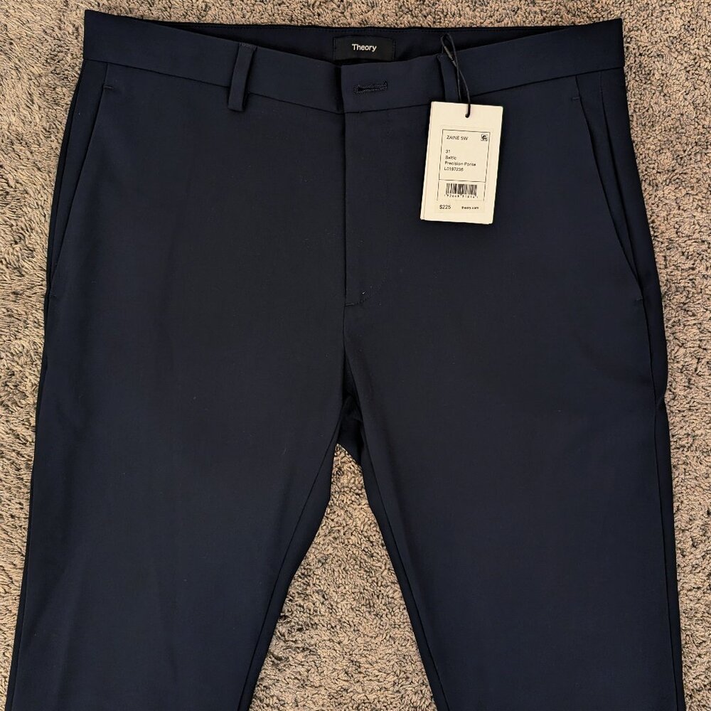 Theory Men's Zaine Precision Ponte Pants - Baltic Navy 31W
